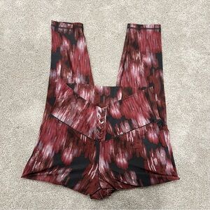 Aerie Offline Women's High Rise Real Me 7/8 Legging in Magenta and Black Size XL